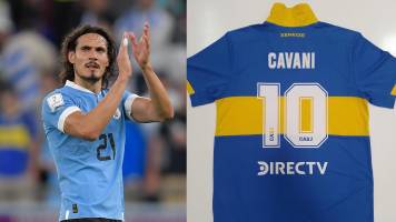 Cavani lucirá la mítica casaca 10 de Boca y disputará su primera Copa Libertadores