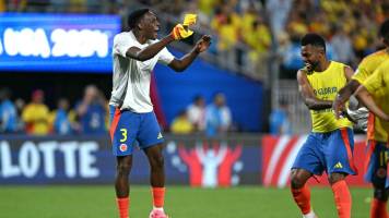 Bailes y cánticos: La fiesta colombiana se trasladó al camarín tras pasar a la final de la Copa América