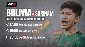 Bolivia vs Surinam: Mira la cobertura del partido que puede hacer historia