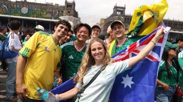 Hinchas disfrutaron del inicio del Mundial, pese a amenazas de protestas