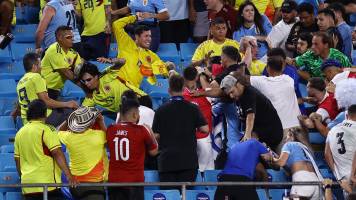 Conmebol abre expediente por incidentes tras el partido entre Colombia y Uruguay