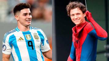 Tom Holland elogia a Julián Álvarez: “Serías un gran Spiderman”