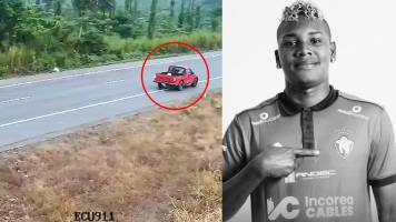 Sale a la luz el video del accidente en el que murió un joven futbolista profesional