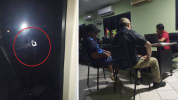 “Unos centímetros más abajo y la bala iba a impactar en una cabeza”, señala dirigente tras ataque a bus de Blooming