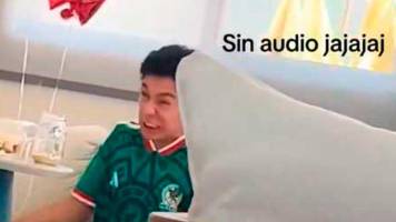 Viral: Un papá no gritó el gol de México para no despertar a su bebé dormido 