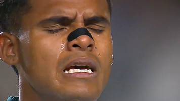 Las lágrimas de Monteiro entonando el Himno a Bolivia emocionaron a todo el país