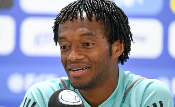 El extremo colombiano Juan Guillermo Cuadrado, nuevo jugador del Millonarios.