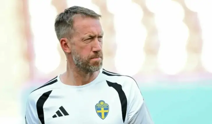 Graham Potter, entrenador de la selección de Suecia. 