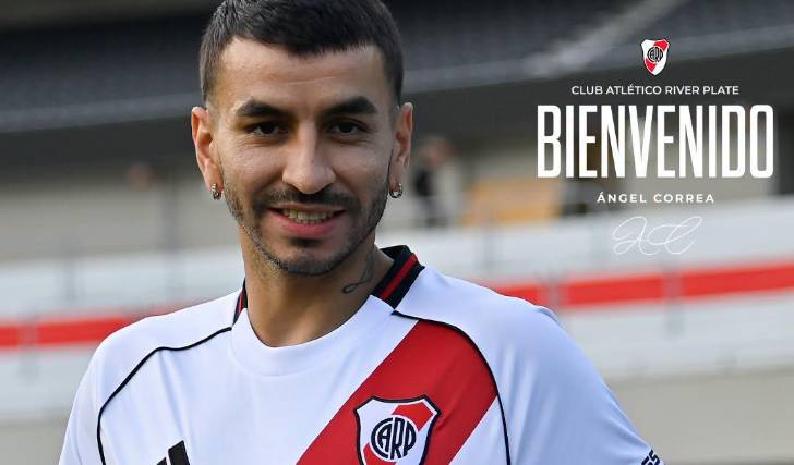Ángel Correa, nuevo delantero del club River Plate.