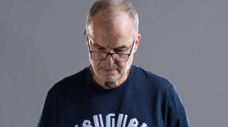 Marcelo Bielsa, entrenador de la seleccion uruguaya.