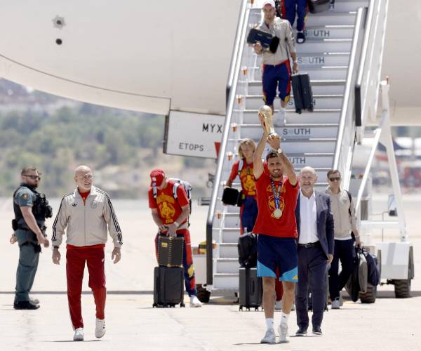 Los campeones del mundo llegan a España y se alista una fiesta en las calles de Madrid
