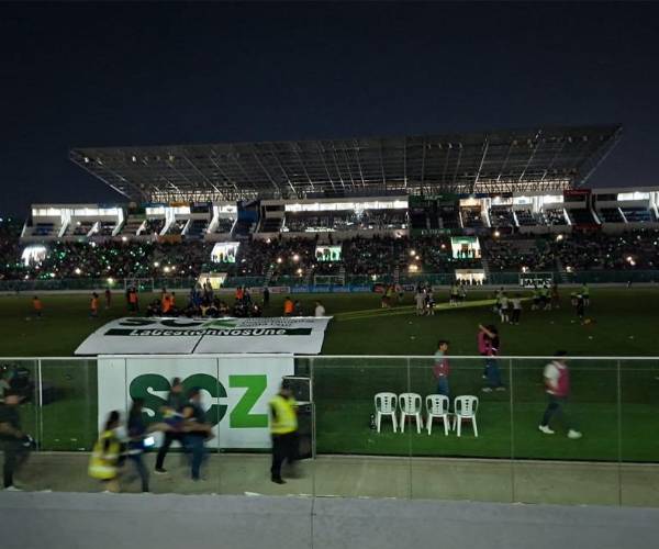 Apagón en el estadio Tahuichi durante el partido entre Oriente y GV San José