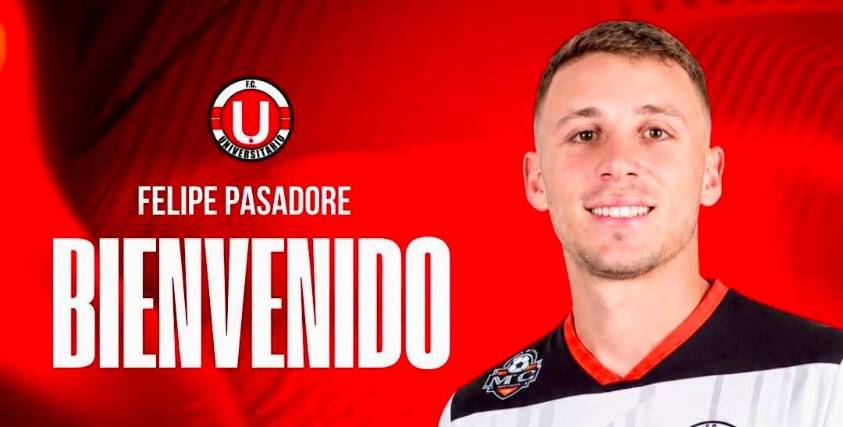 Felipe Pasadore presentado de manera oficial en el FC Universitario. 