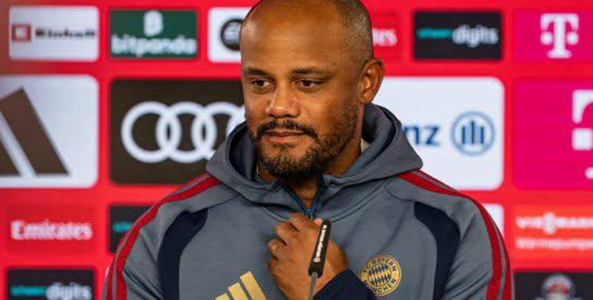 Vincent Kompany, entrenador del Bayern Múnich, en una anterior conferencia de prensa. 