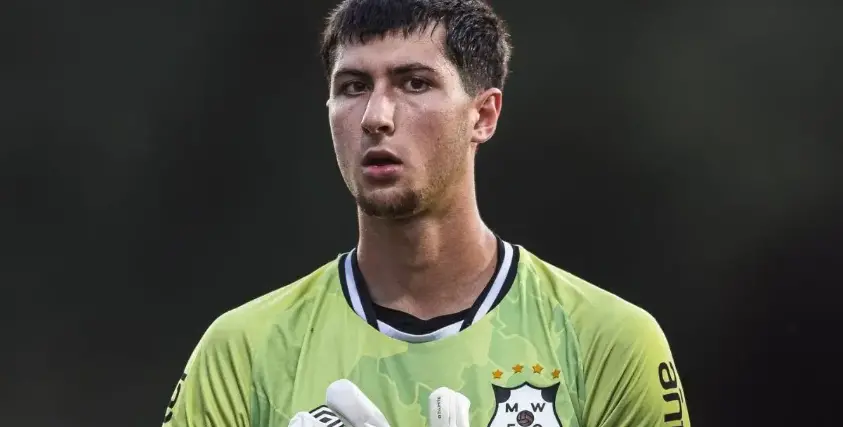 El guardameta de la selección boliviana y Montevideo Wanderers, Gerónimo Govea.