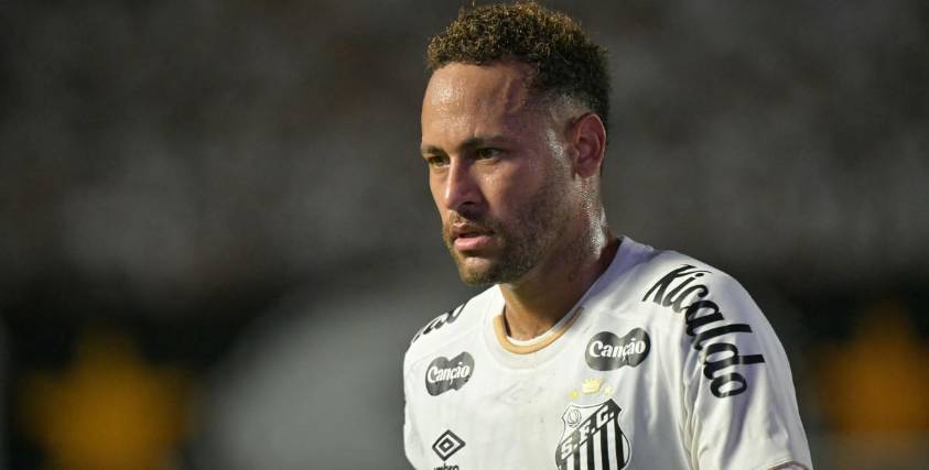 Neymar, jugador del Santos FC.