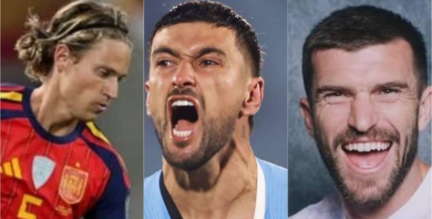 Llorente (España), De Arrascaeta (Uruguay) y Payne (Nueva Zelanda).