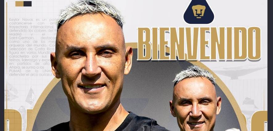 El portero costarricense fue presentado como nuevo jugador estrellas de los Pumas de la UNAM.