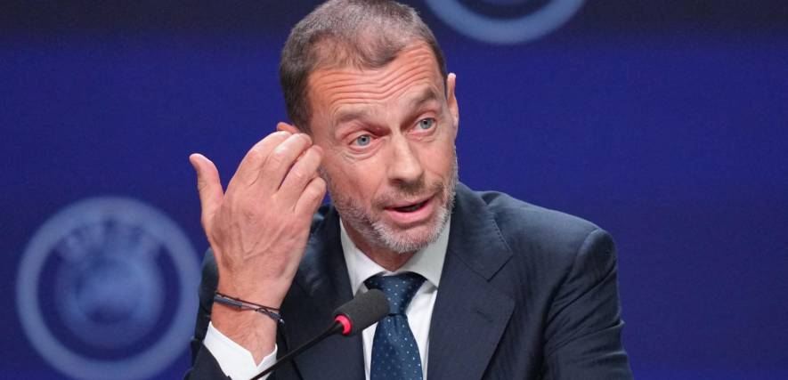 El presidente de la UEFA Aleksander Ceferin.