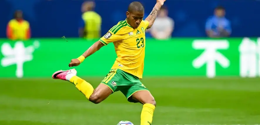 Jayden Adams, jugador de la selección de Sudáfrica. 