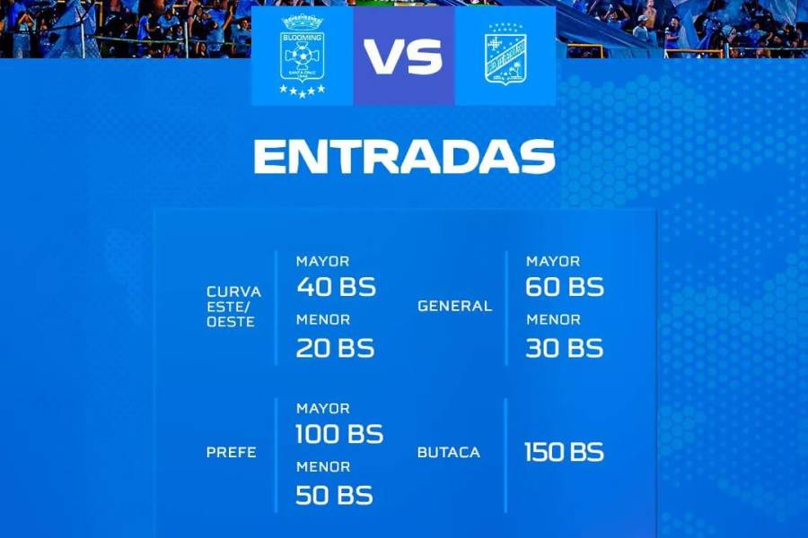 La escala de precios del duelo del domingo.