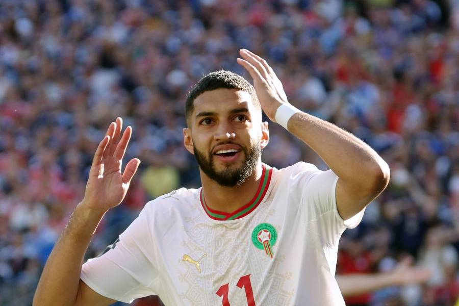 Ismael Saibari, delantero de la selección de Marruecos. 