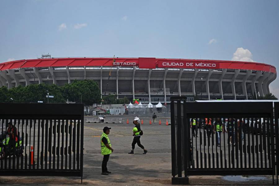 Una vista del estadio Azteca