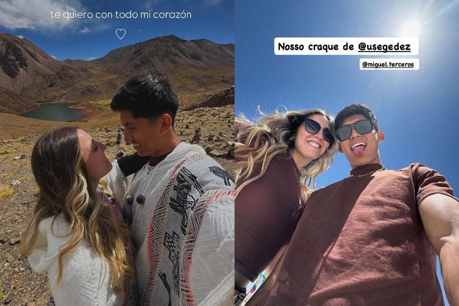 Miguel Terceros disfruta sus vacaciones con su novia 