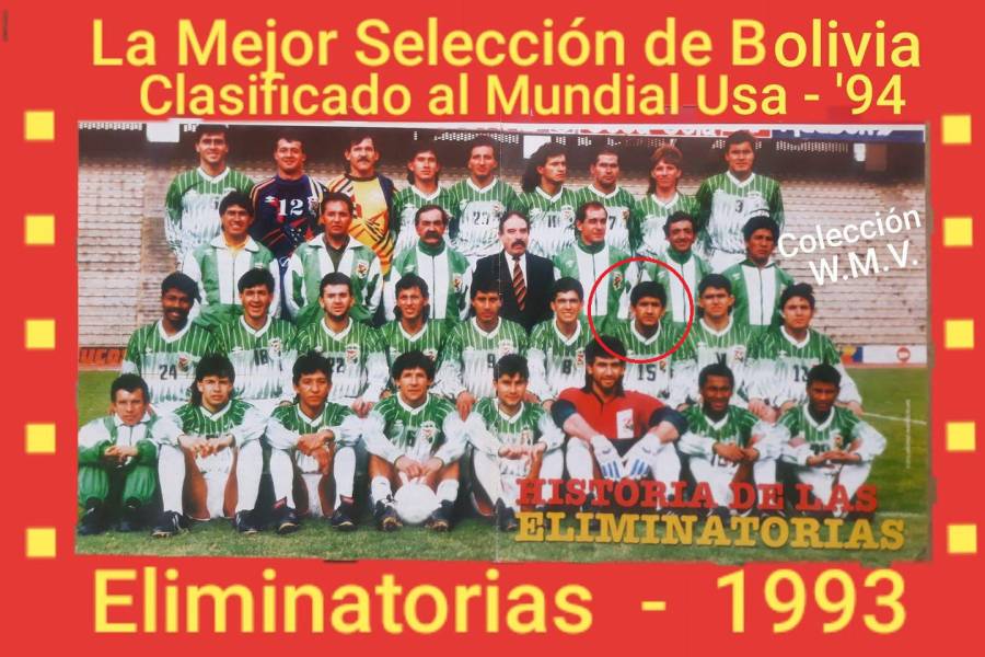 La selección de 1993 que clasificó al mundial que se disputó un año después. 