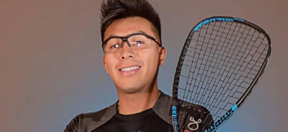 Conrrado Moscoso, la raqueta número uno del país en el raquetbol.