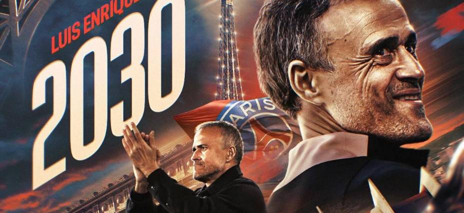 Luis Enrique se queda en el PSG hasta el 2030 para cosechar más títulos. 