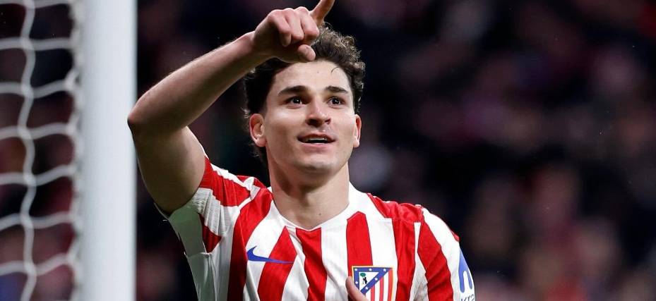 Julián Alvarez, delantero del Atlético de Madrid.