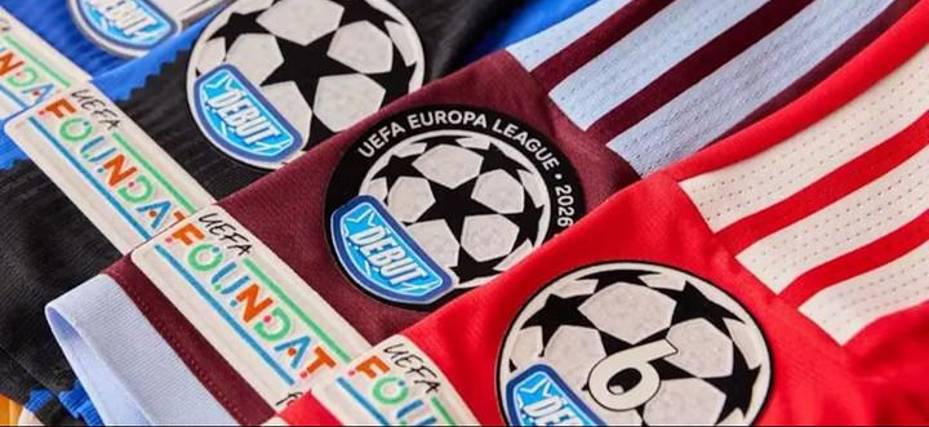 Los distintivos que utilizarán los jugadores debutantes en la Liga de Campeones 2026-2027.