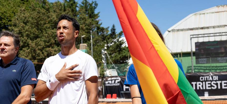 Hugo Dellien, tenista boliviano, que participará en la Copa Davis.