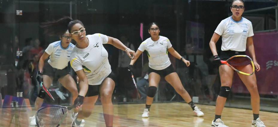 Incidencia del partido de raquet de las bolivianas Jenny Daza y Camila Rivero.
