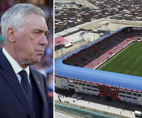 Ancelotti mira el Titán de El Alto donde Bolivia recibirá a Brasil por Eliminatorias