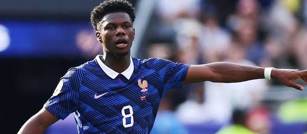 El mediocampista de la selección de Francia Aurélien Tchouaméni.