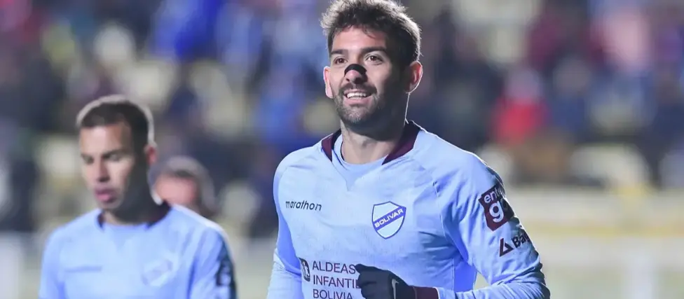 El delantero goleador de Bolívar, el uruguayo Martín Cauteruccio. 